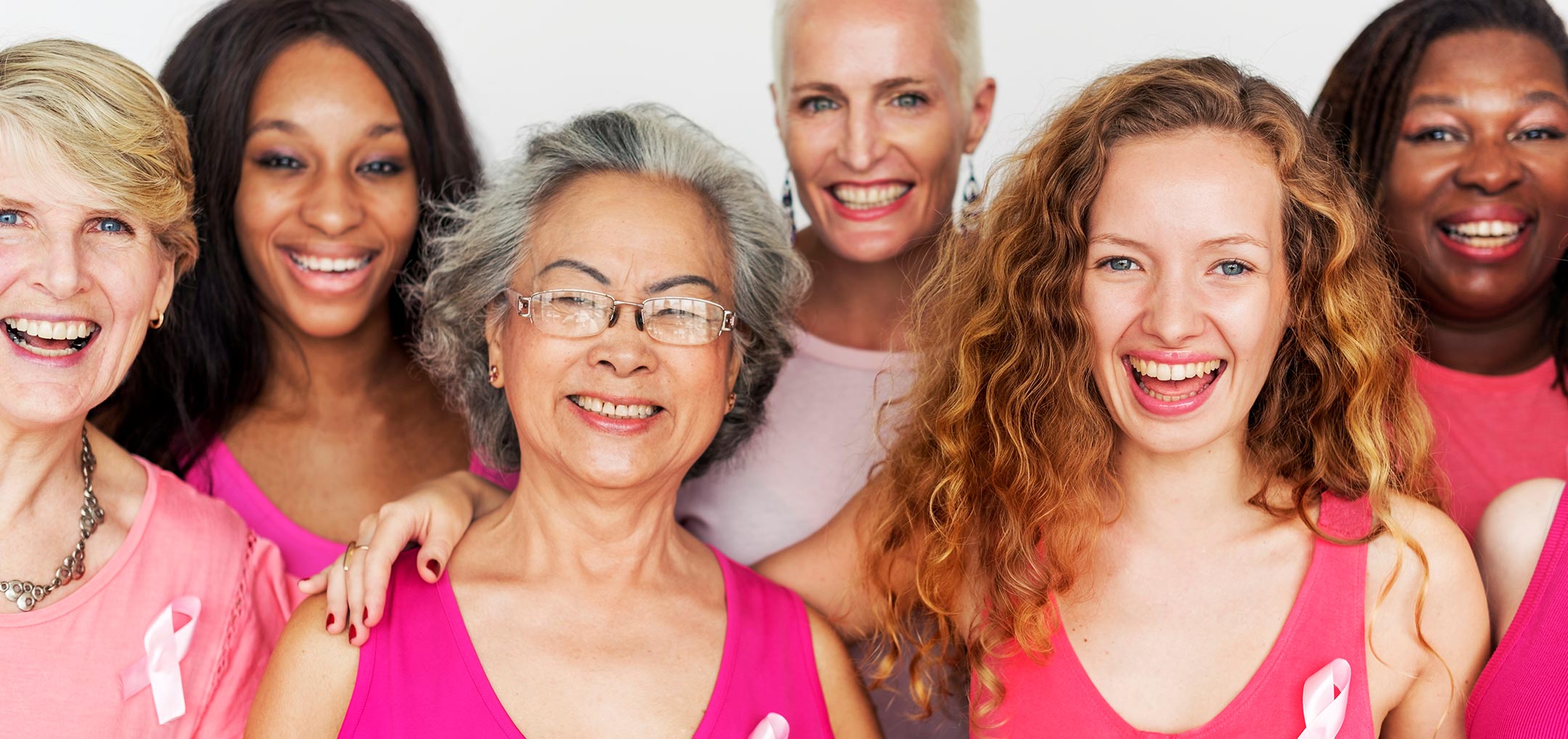 A diverse group of breast cancer surviving woman