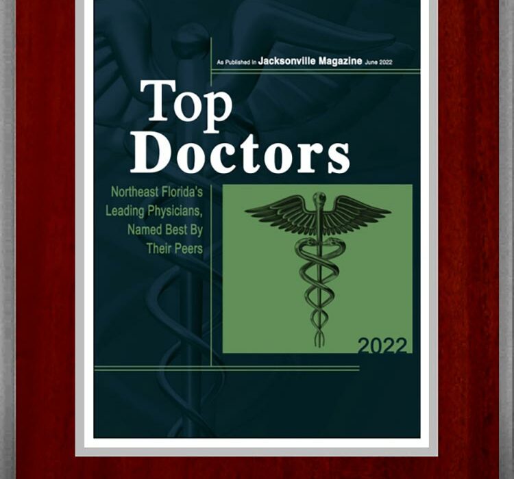 Jacksonville Magazine Top Doctor 2022 = Mitchell Terk, M.D.