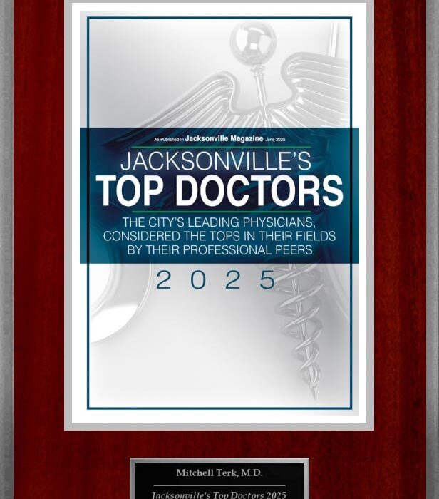 Mitchell Terk MD: Jacksonville Magazine – Named Top Doctor 2025 award